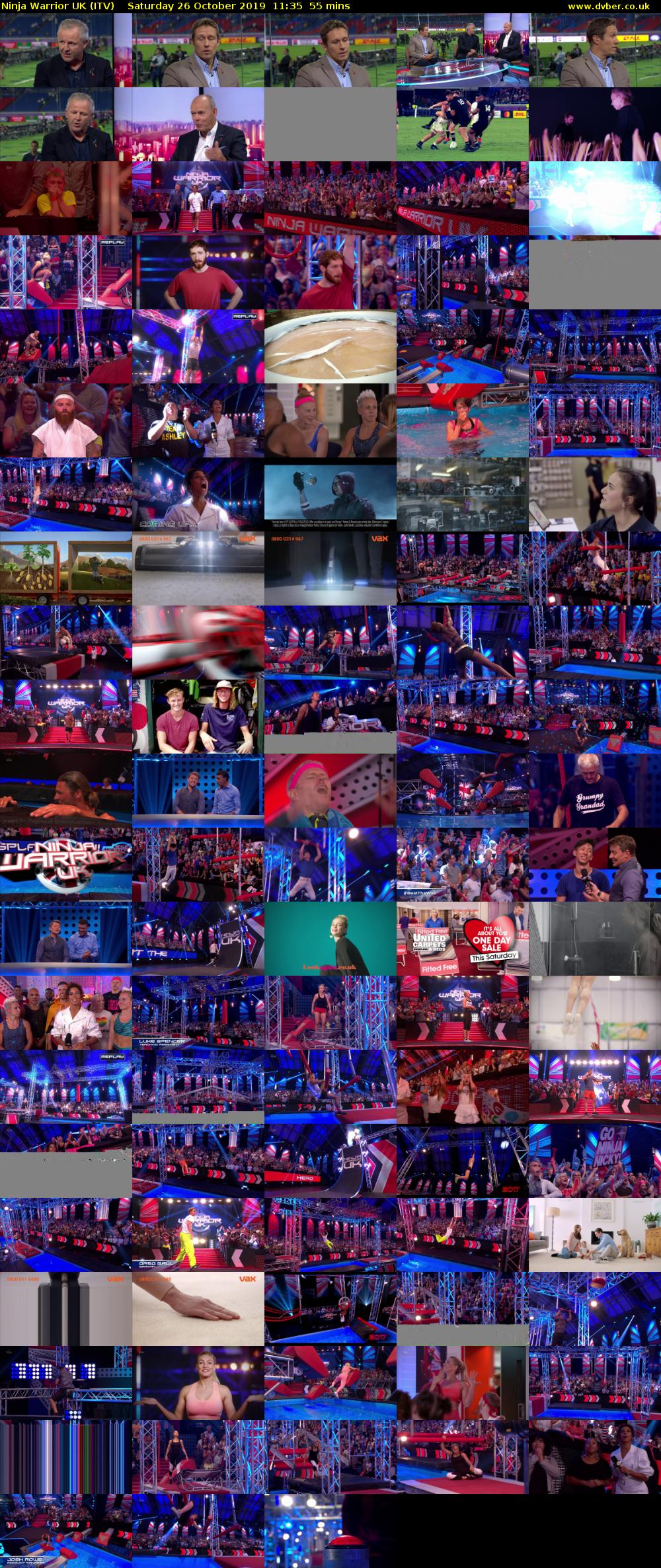 Ninja Warrior UK (ITV) Saturday 26 October 2019 11:35 - 12:30