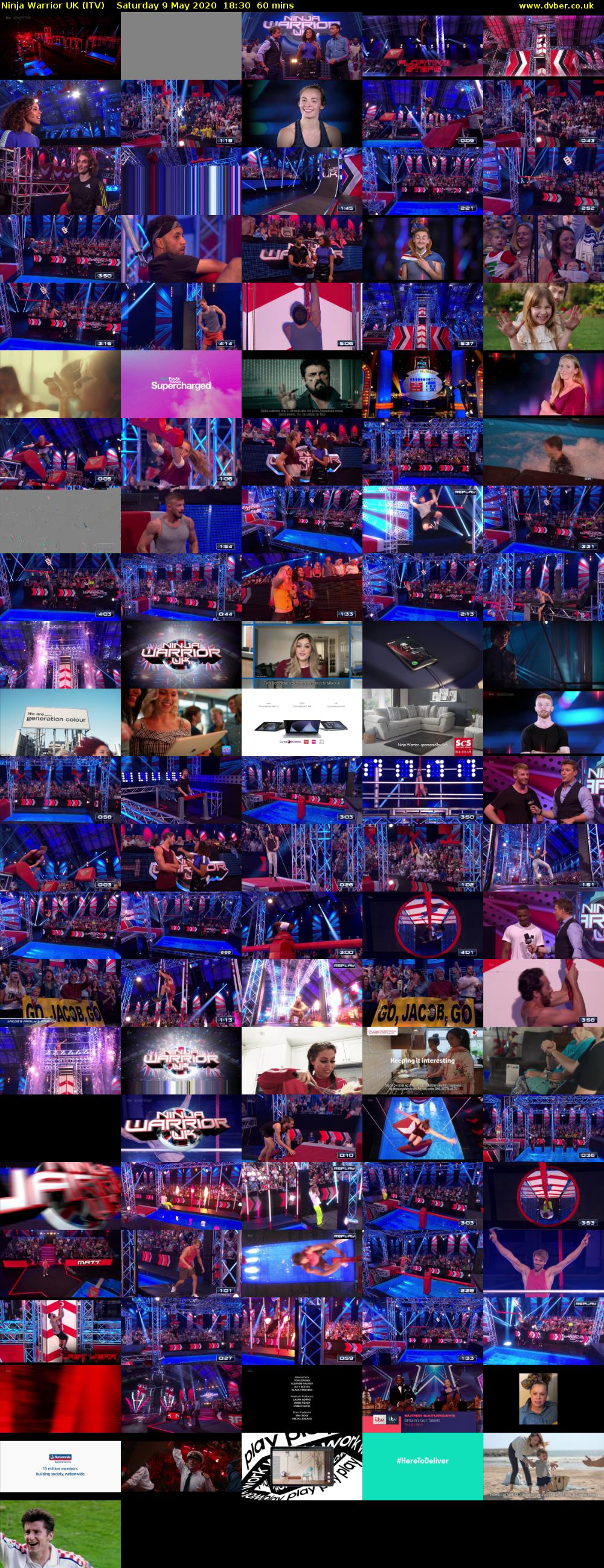 Ninja Warrior UK (ITV) Saturday 9 May 2020 18:30 - 19:30
