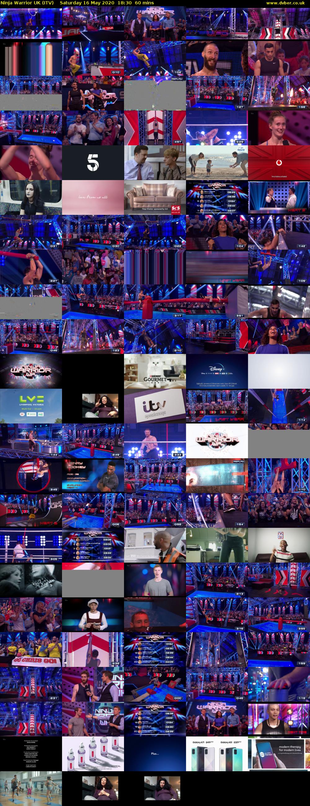 Ninja Warrior UK (ITV) Saturday 16 May 2020 18:30 - 19:30