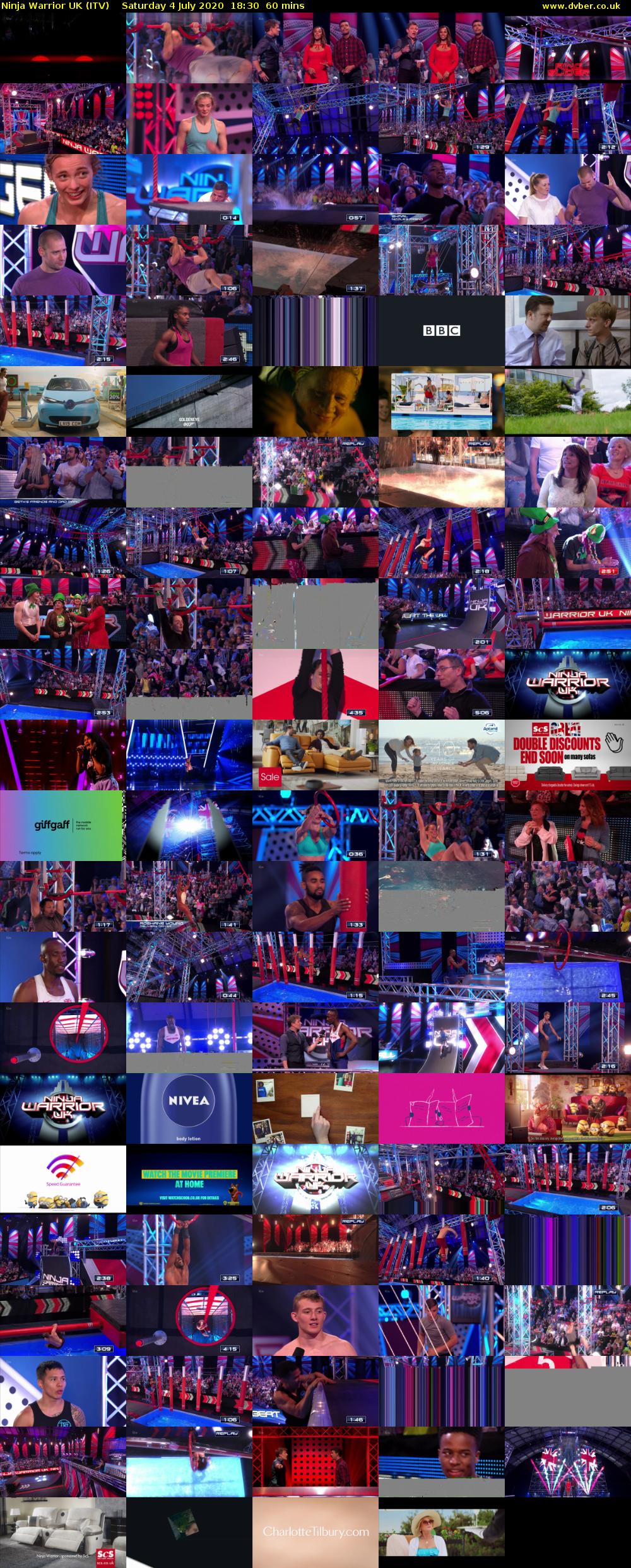 Ninja Warrior UK (ITV) Saturday 4 July 2020 18:30 - 19:30