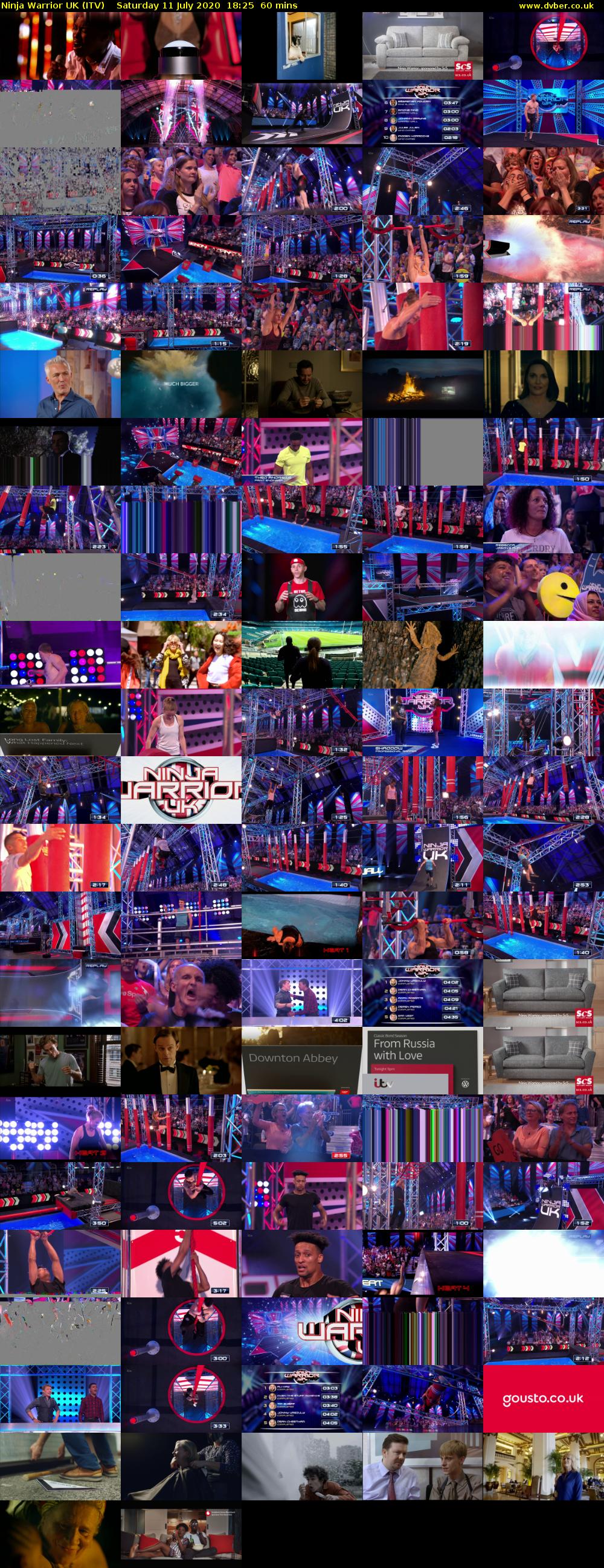 Ninja Warrior UK (ITV) Saturday 11 July 2020 18:25 - 19:25