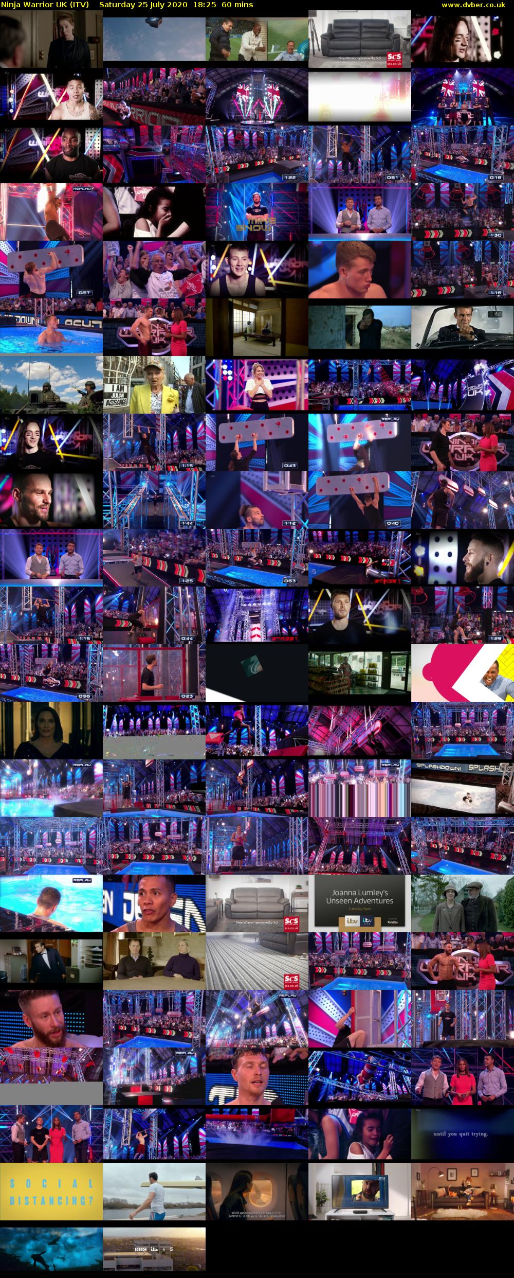 Ninja Warrior UK (ITV) Saturday 25 July 2020 18:25 - 19:25