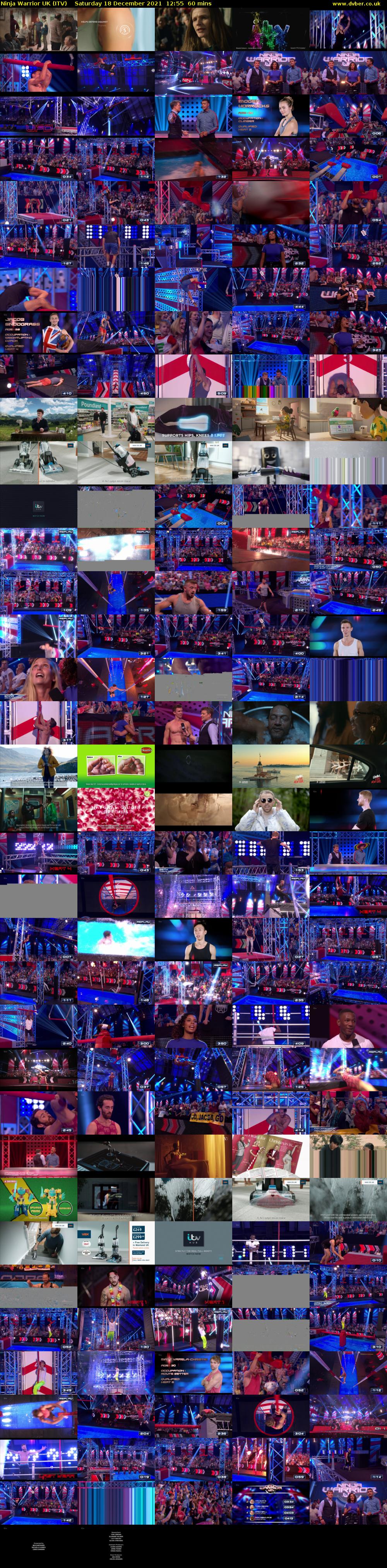 Ninja Warrior UK (ITV) Saturday 18 December 2021 12:55 - 13:55