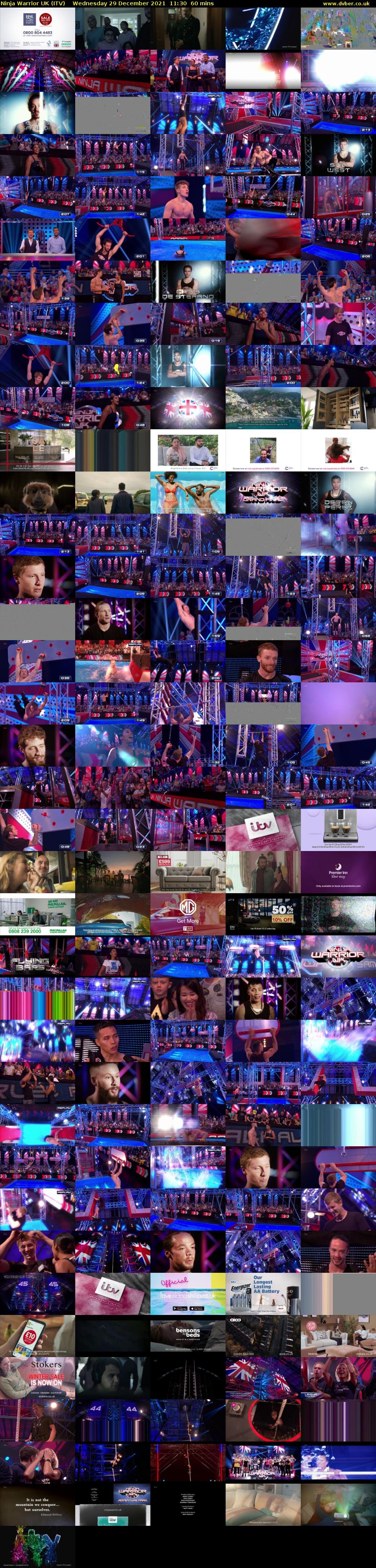 Ninja Warrior UK (ITV) Wednesday 29 December 2021 11:30 - 12:30