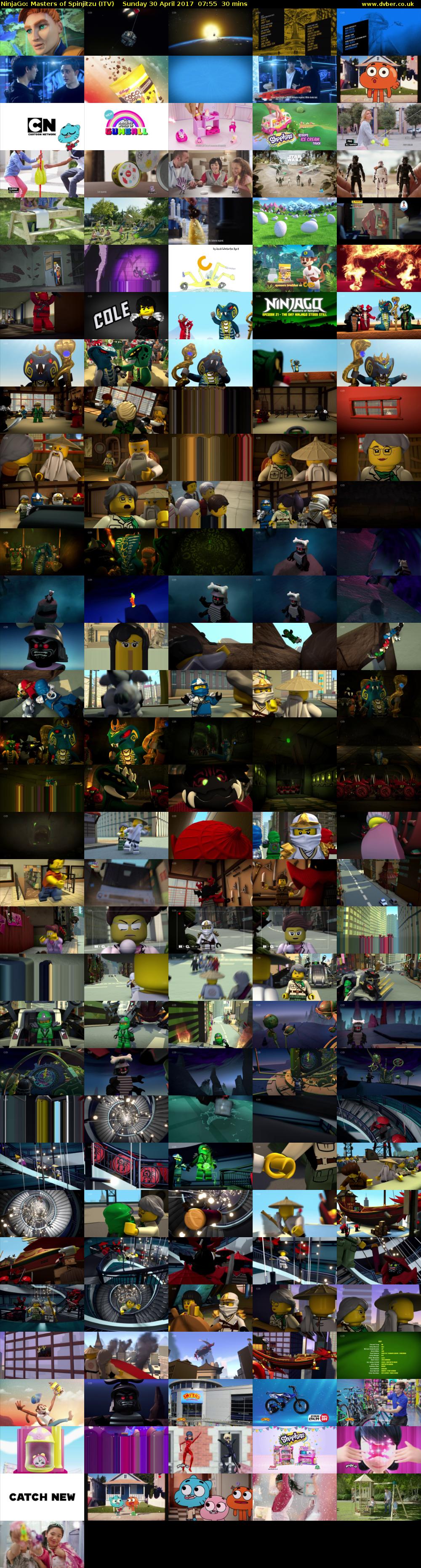 NinjaGo: Masters of Spinjitzu (ITV) Sunday 30 April 2017 07:55 - 08:25