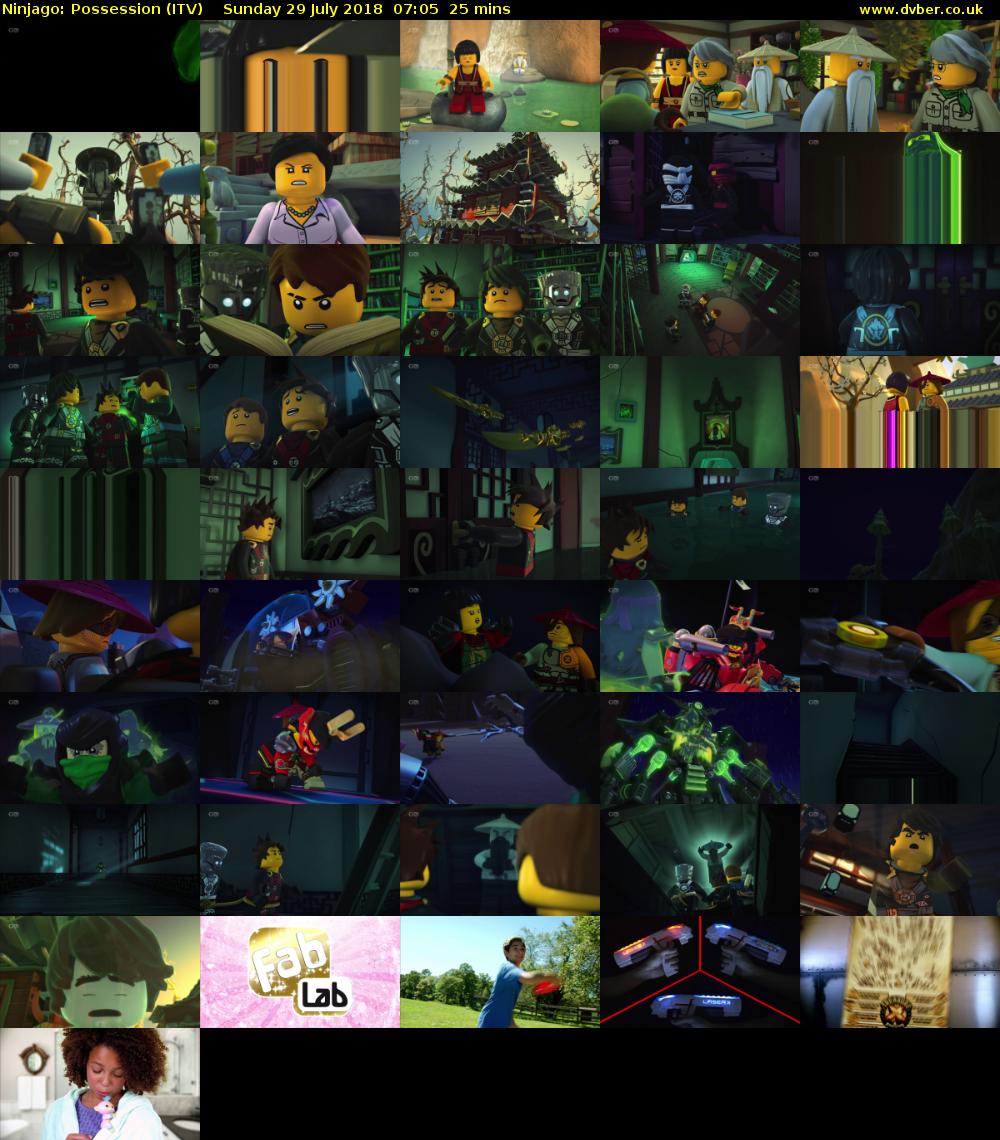 Ninjago: Possession (ITV) Sunday 29 July 2018 07:05 - 07:30