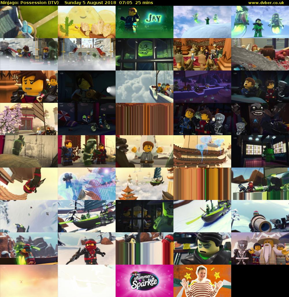 Ninjago: Possession (ITV) Sunday 5 August 2018 07:05 - 07:30
