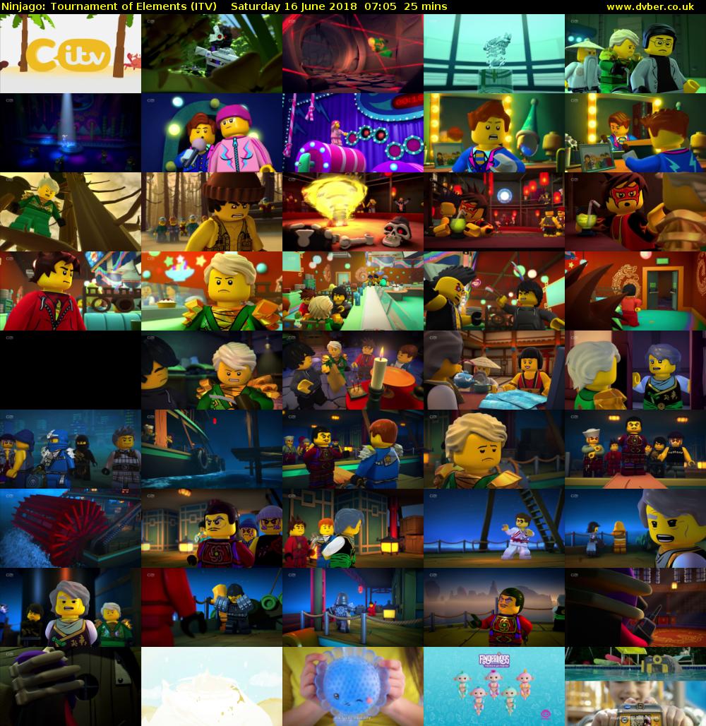 Ninjago: Tournament of Elements (ITV) Saturday 16 June 2018 07:05 - 07:30