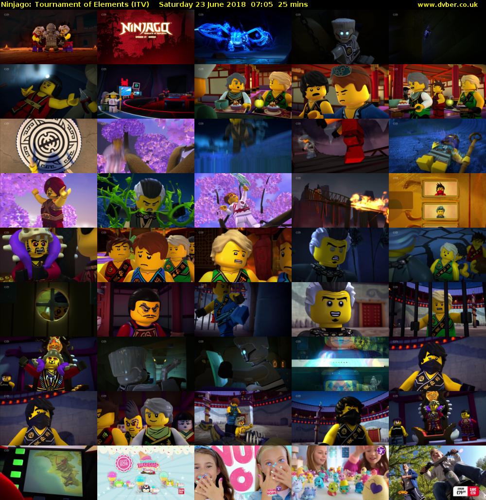 Ninjago: Tournament of Elements (ITV) Saturday 23 June 2018 07:05 - 07:30
