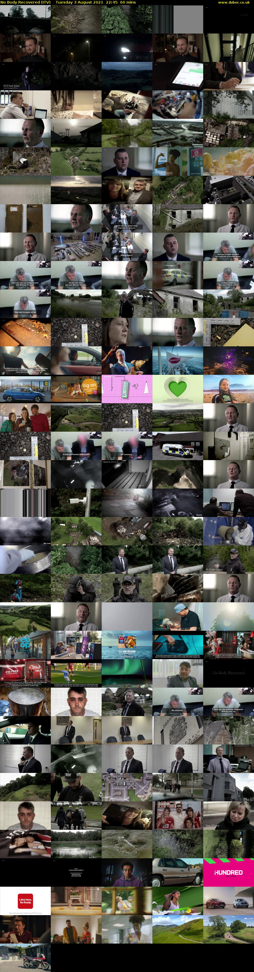 No Body Recovered (ITV) Tuesday 3 August 2021 22:45 - 23:45