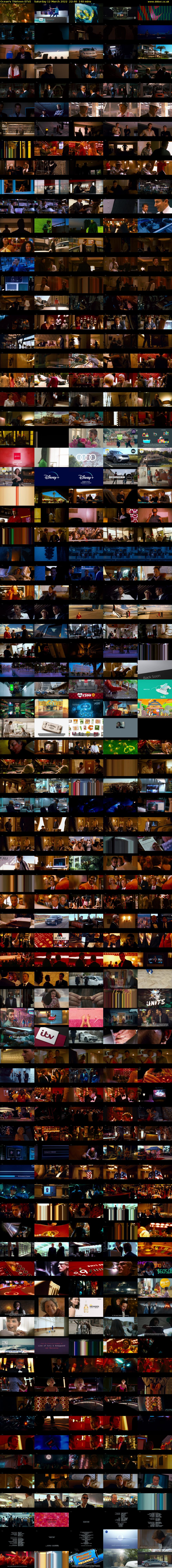 Ocean's Thirteen (ITV) Saturday 12 March 2022 22:40 - 01:00