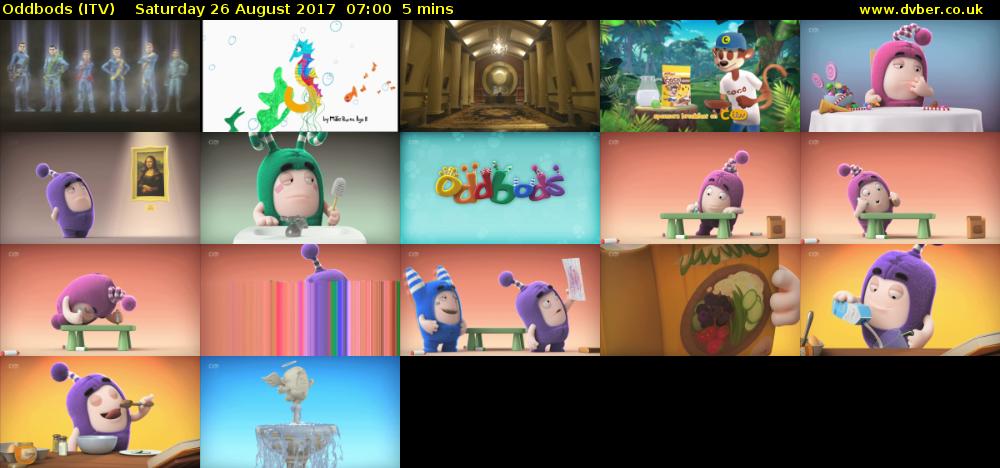Oddbods (ITV) Saturday 26 August 2017 07:00 - 07:05