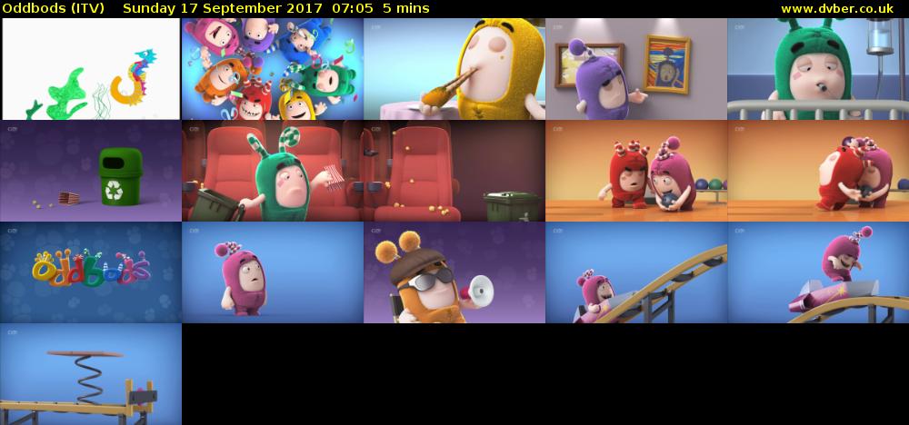Oddbods (ITV) Sunday 17 September 2017 07:05 - 07:10