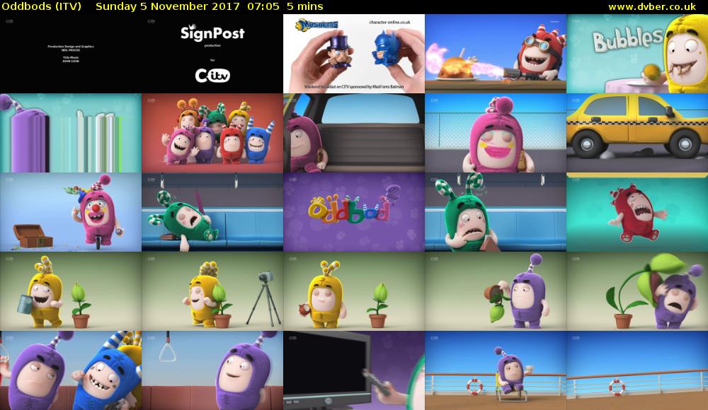 Oddbods (ITV) Sunday 5 November 2017 07:05 - 07:10