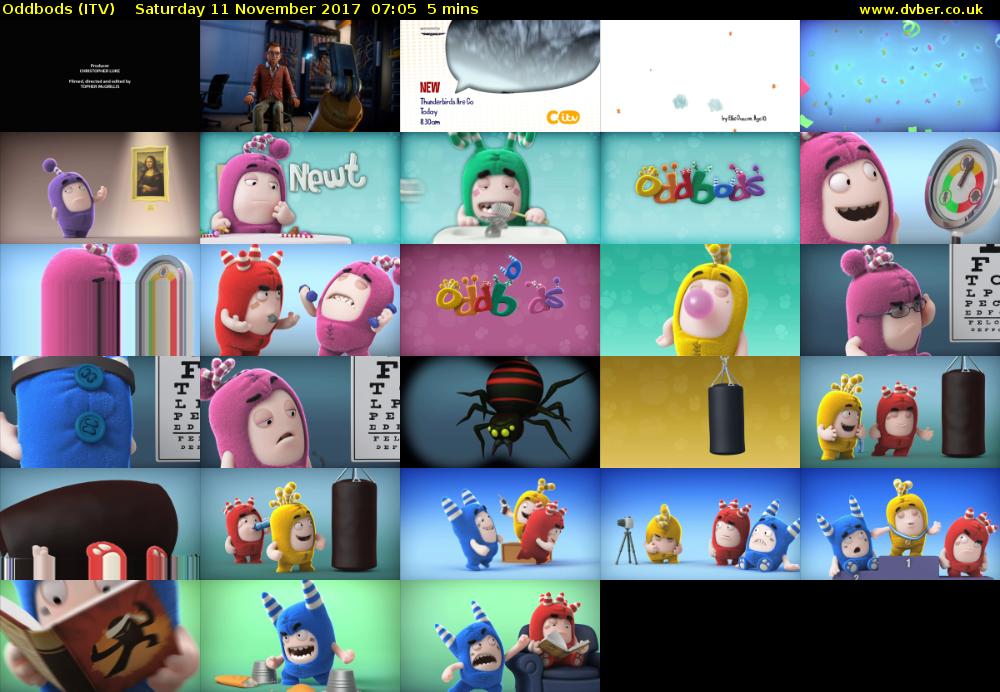 Oddbods (ITV) Saturday 11 November 2017 07:05 - 07:10