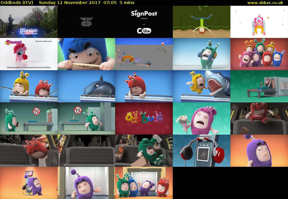Oddbods (ITV) Sunday 12 November 2017 07:05 - 07:10