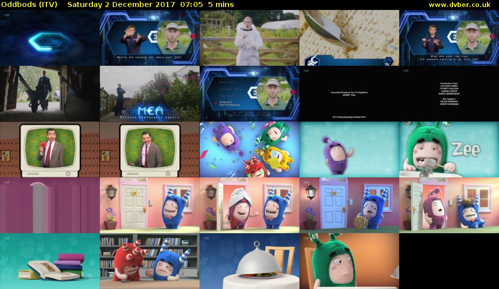 Oddbods (ITV) Saturday 2 December 2017 07:05 - 07:10