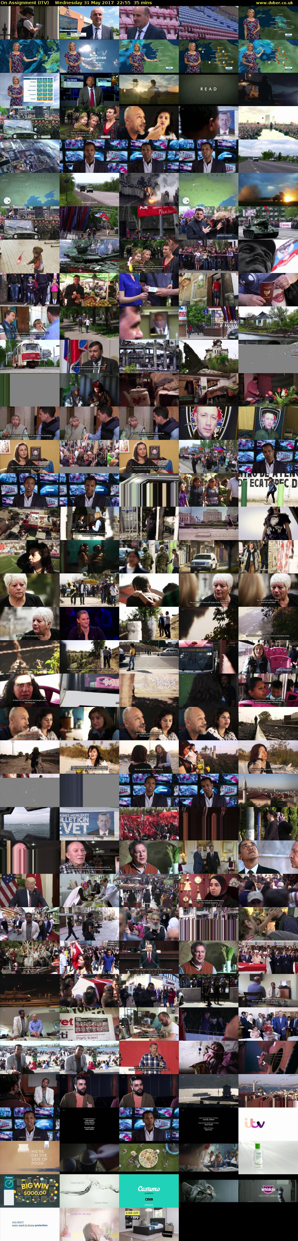 On Assignment (ITV) Wednesday 31 May 2017 22:55 - 23:30