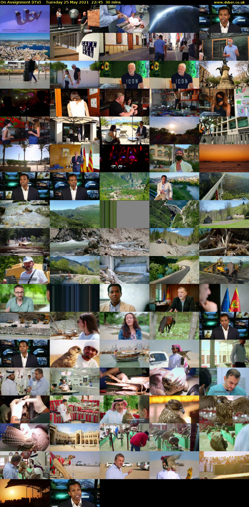 On Assignment (ITV) Tuesday 25 May 2021 22:45 - 23:15
