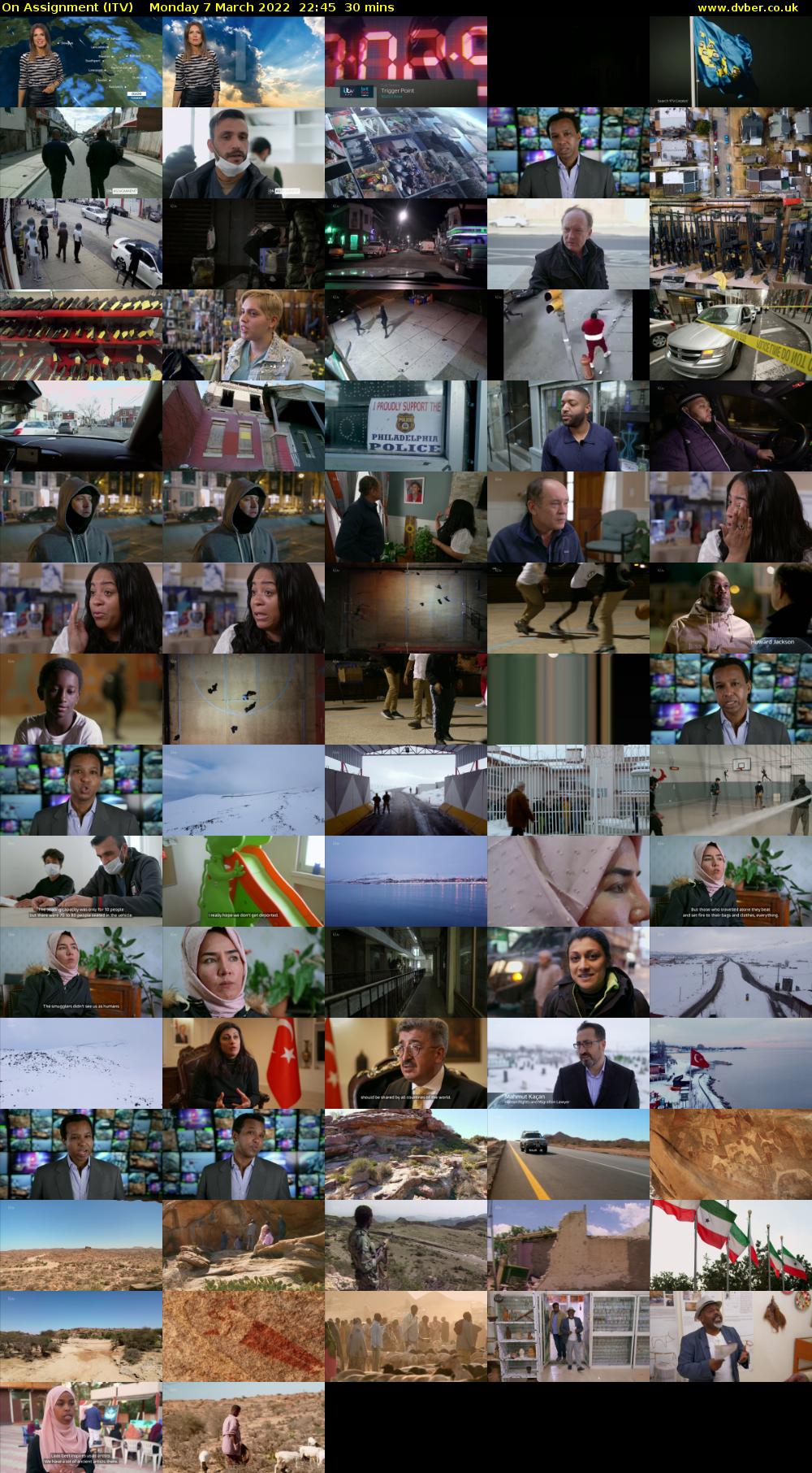 On Assignment (ITV) Monday 7 March 2022 22:45 - 23:15