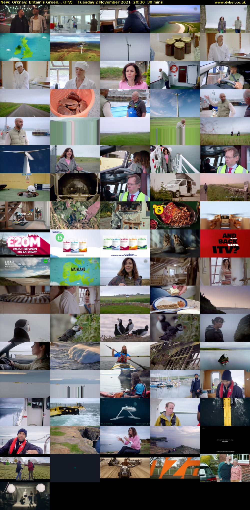 Orkney: Britain's Green... (ITV) Tuesday 2 November 2021 20:30 - 21:00