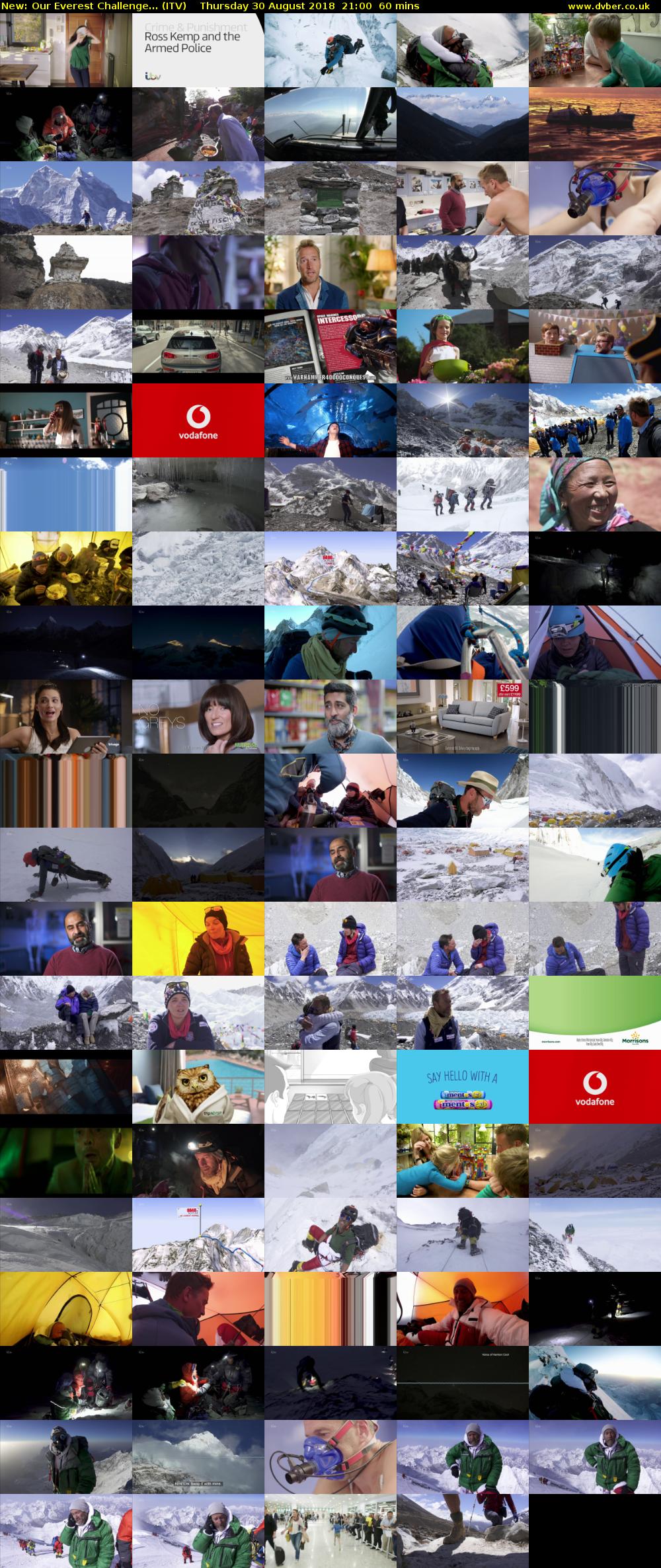 Our Everest Challenge... (ITV) Thursday 30 August 2018 21:00 - 22:00