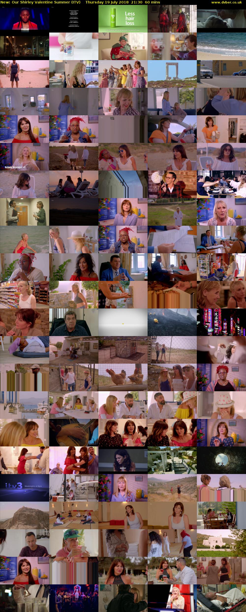 Our Shirley Valentine Summer (ITV) Thursday 19 July 2018 21:30 - 22:30