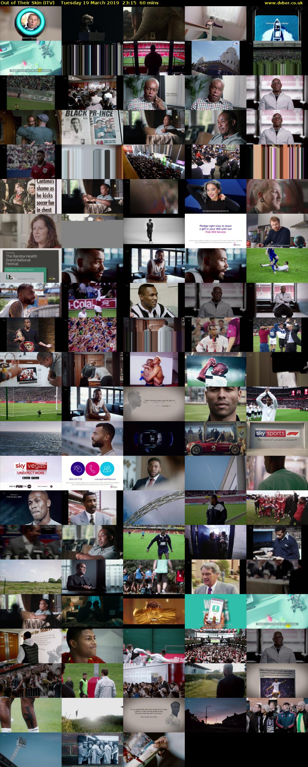 Out of Their Skin (ITV) Tuesday 19 March 2019 23:15 - 00:15