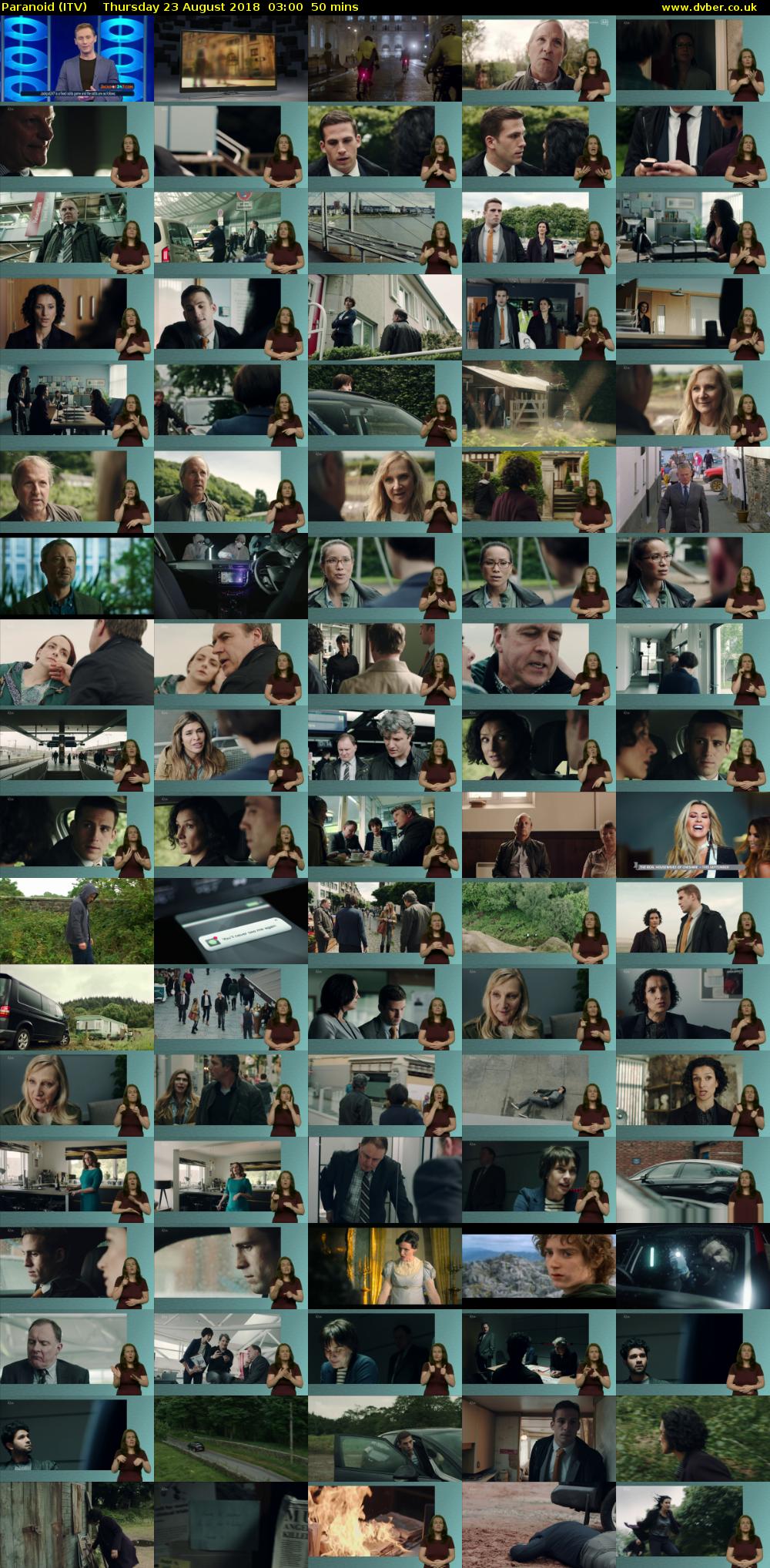 Paranoid (ITV) Thursday 23 August 2018 03:00 - 03:50