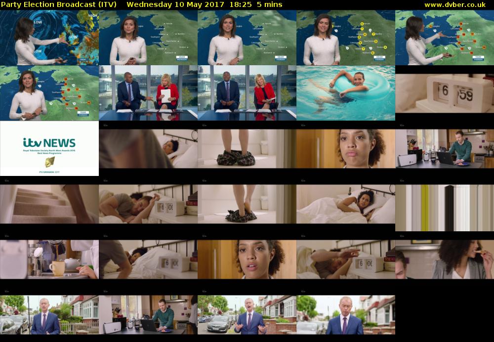 Party Election Broadcast (ITV) Wednesday 10 May 2017 18:25 - 18:30