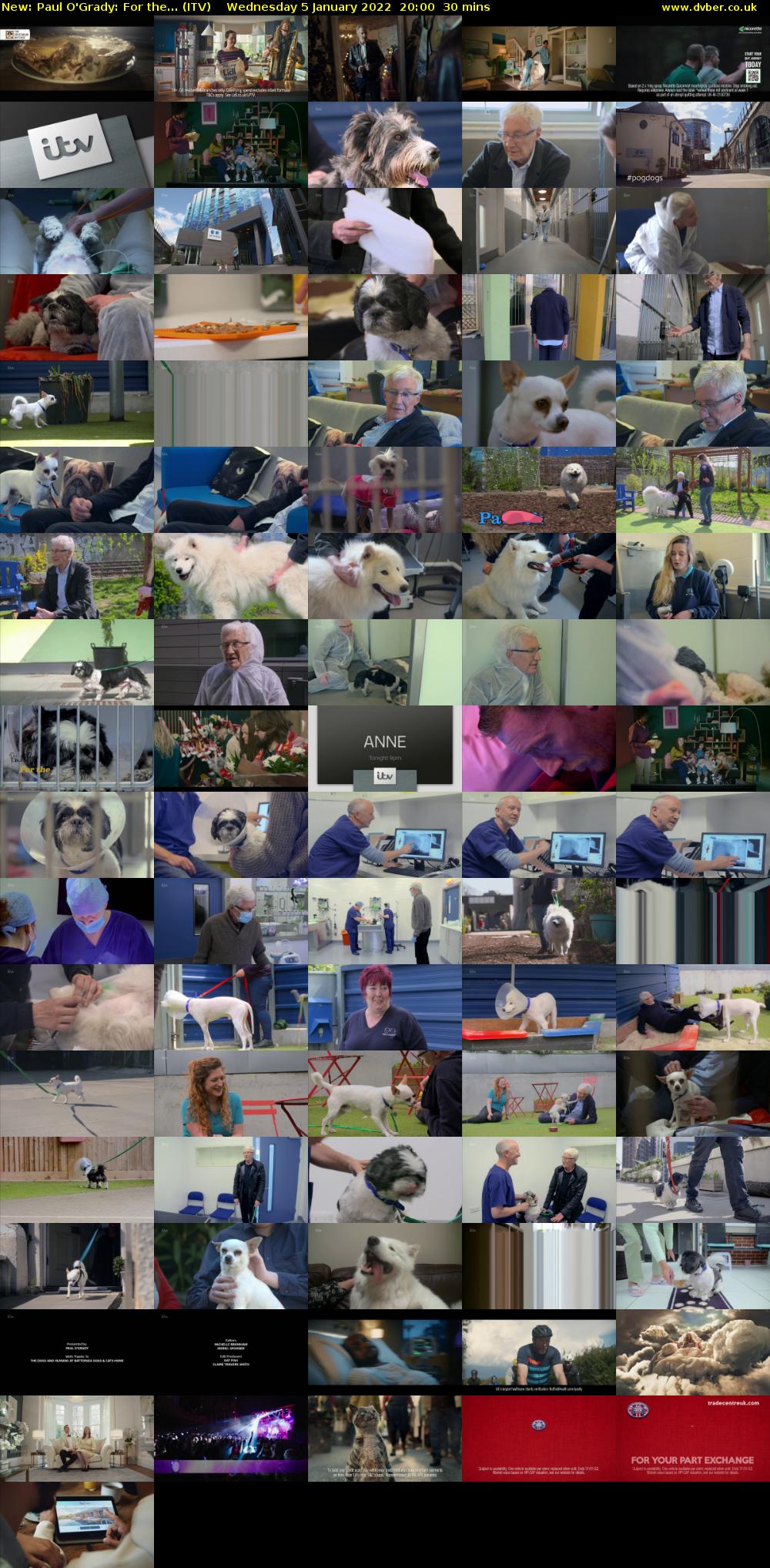 Paul O'Grady: For the... (ITV) Wednesday 5 January 2022 20:00 - 20:30