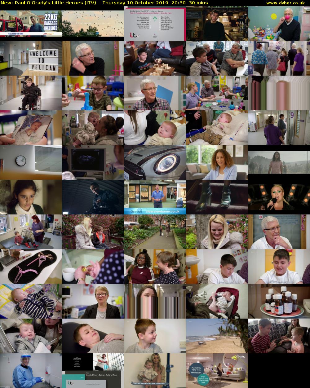 Paul O'Grady's Little Heroes (ITV) Thursday 10 October 2019 20:30 - 21:00