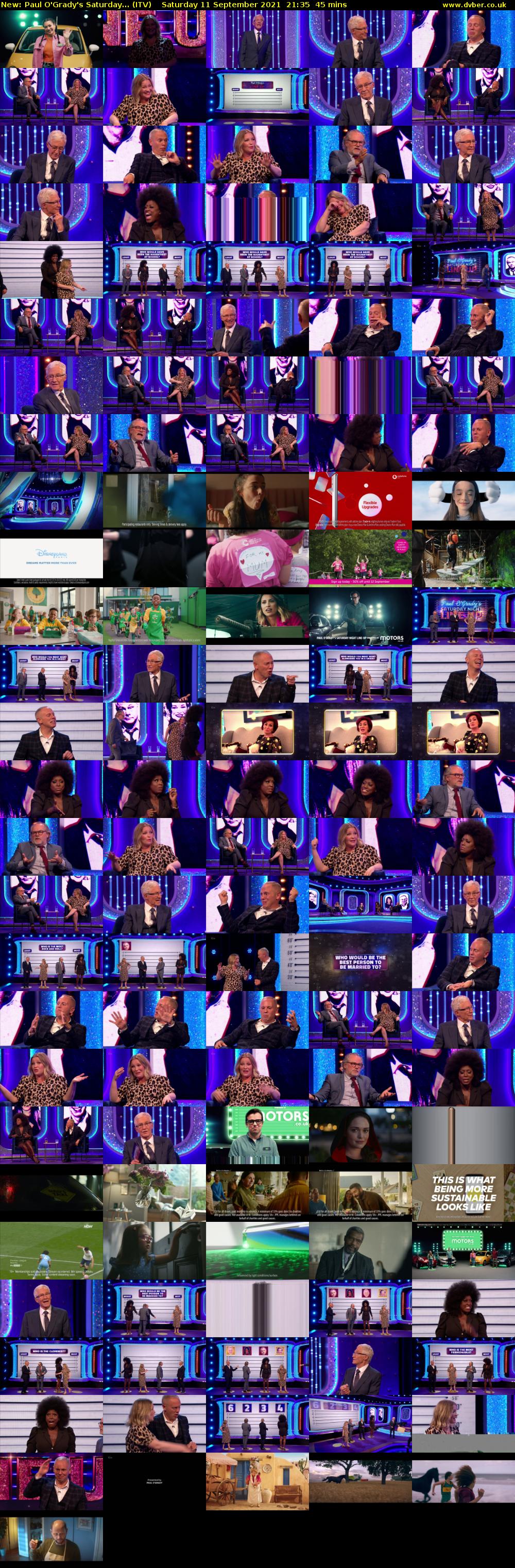 Paul O'Grady's Saturday... (ITV) Saturday 11 September 2021 21:35 - 22:20