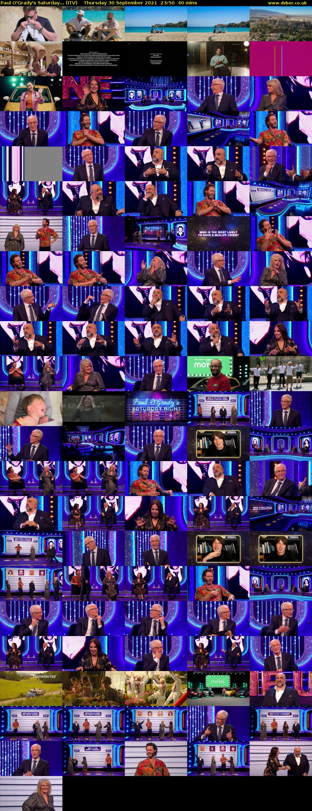 Paul O'Grady's Saturday... (ITV) Thursday 30 September 2021 23:50 - 00:30