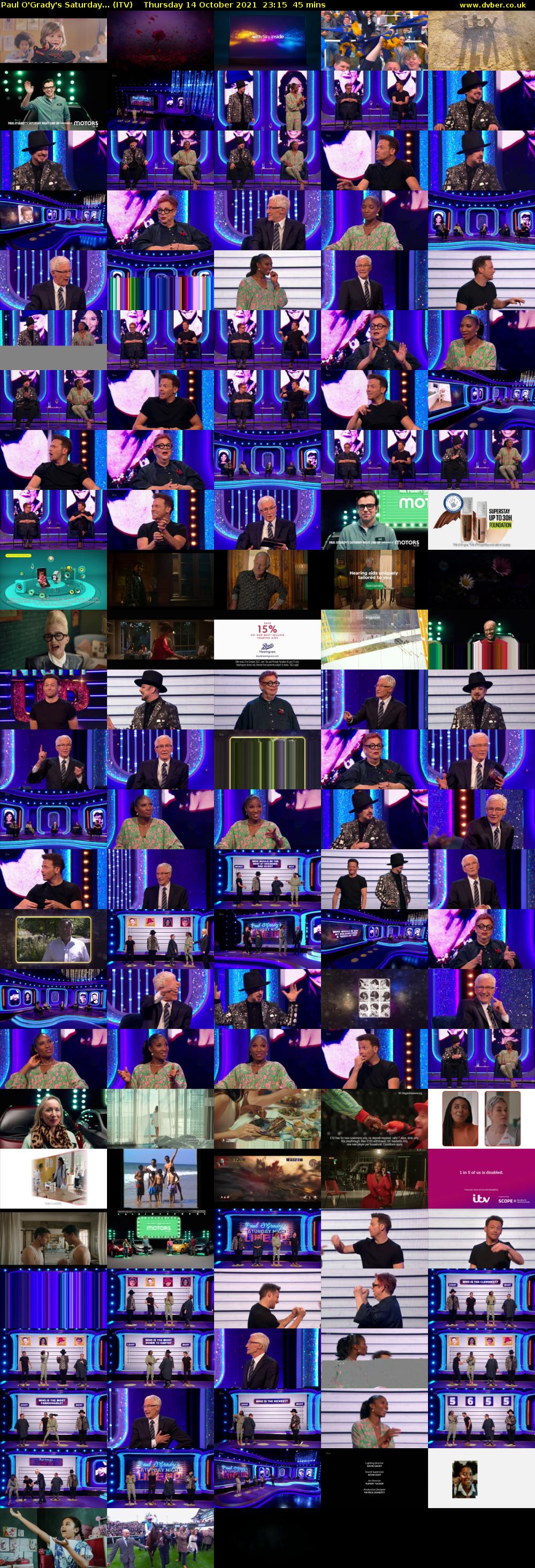 Paul O'Grady's Saturday... (ITV) Thursday 14 October 2021 23:15 - 00:00