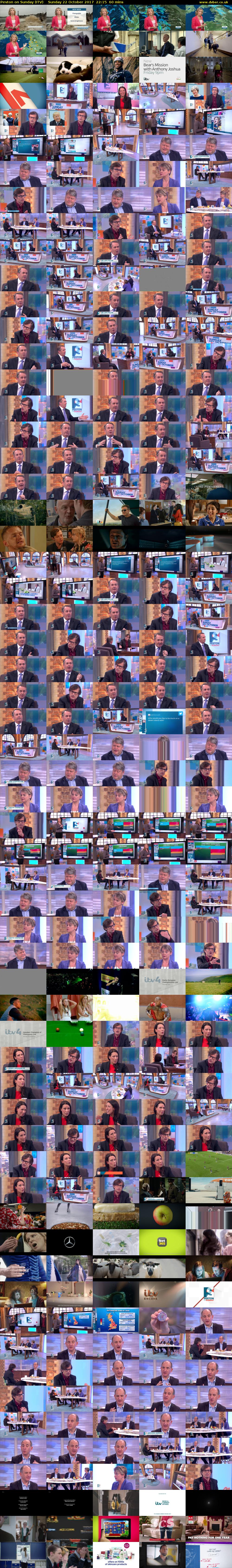 Peston on Sunday (ITV) Sunday 22 October 2017 22:15 - 23:15