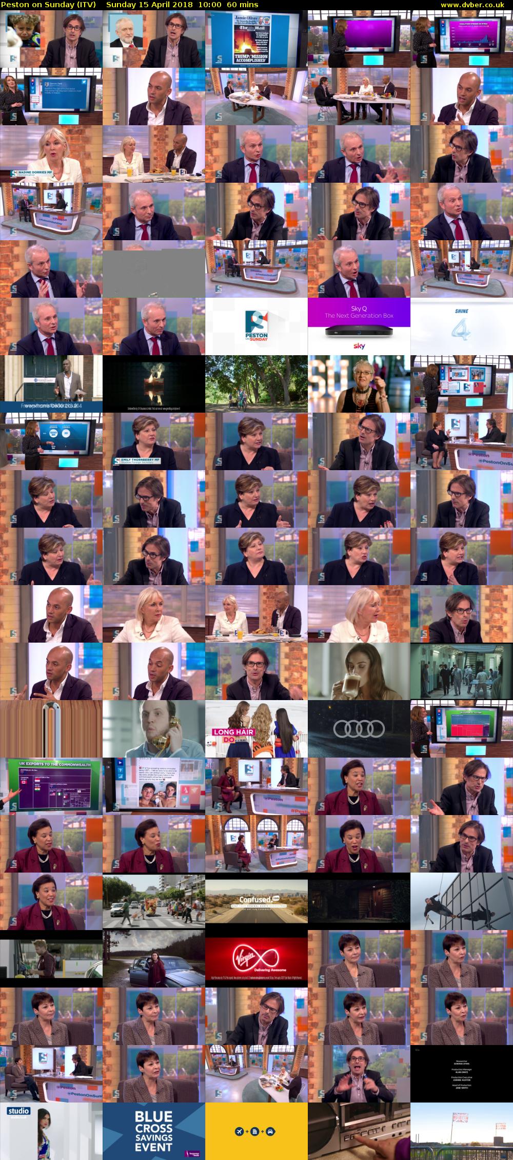 Peston on Sunday (ITV) Sunday 15 April 2018 10:00 - 11:00