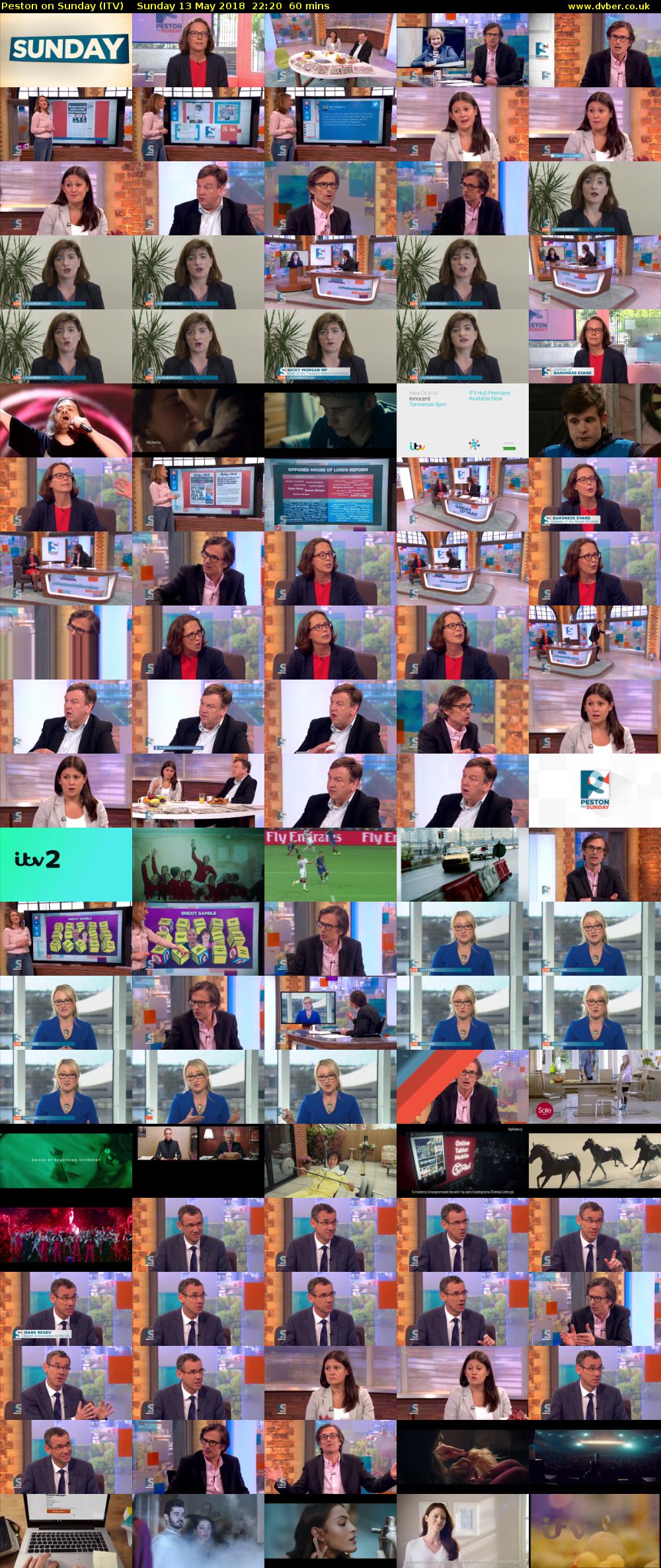 Peston on Sunday (ITV) Sunday 13 May 2018 22:20 - 23:20