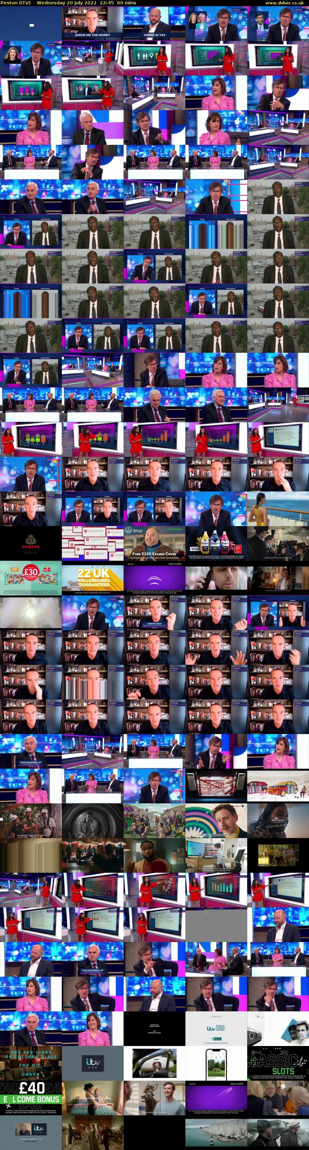Peston (ITV) Wednesday 20 July 2022 22:45 - 23:45