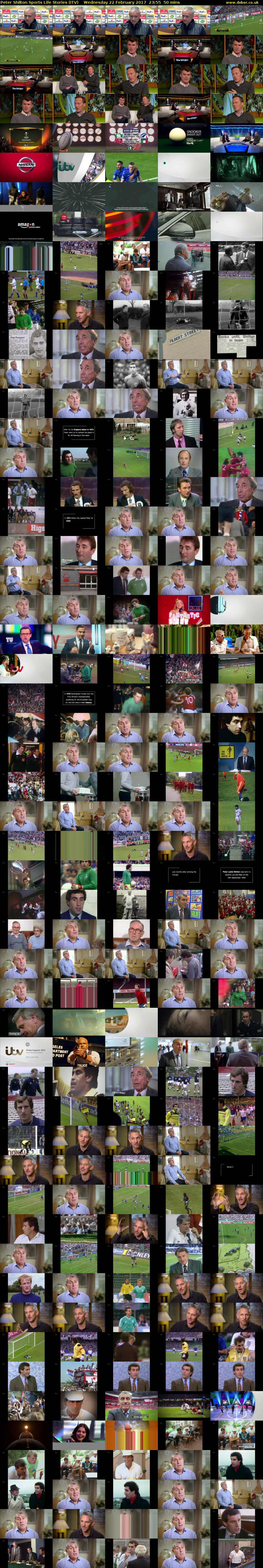 Peter Shilton Sports Life Stories (ITV) Wednesday 22 February 2017 23:55 - 00:45