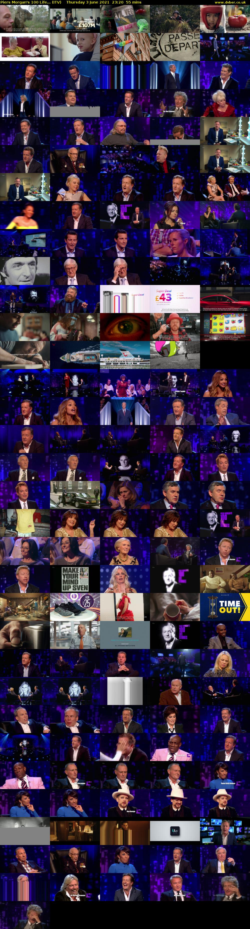 Piers Morgan's 100 Life... (ITV) Thursday 3 June 2021 23:20 - 00:15