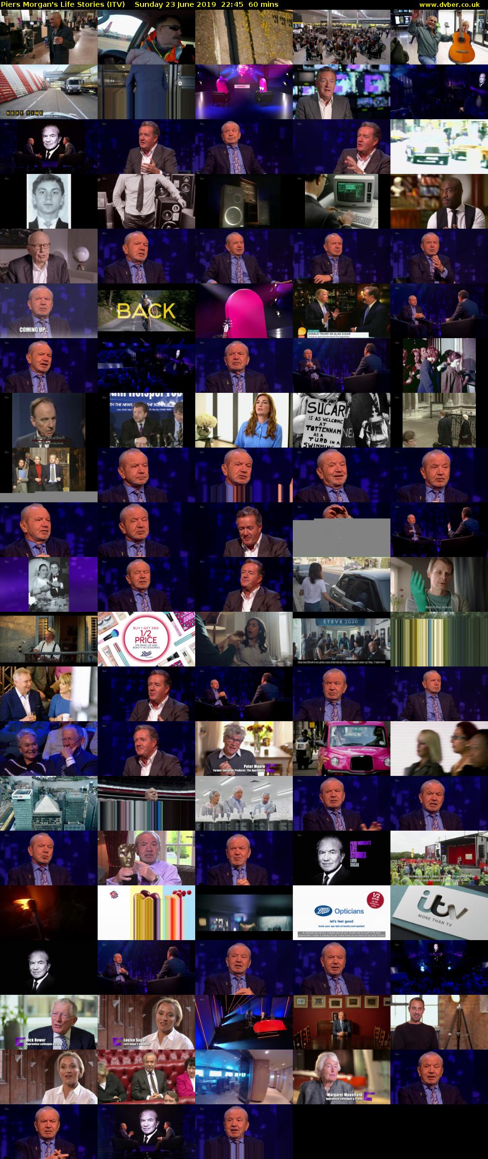 Piers Morgan's Life Stories (ITV) Sunday 23 June 2019 22:45 - 23:45