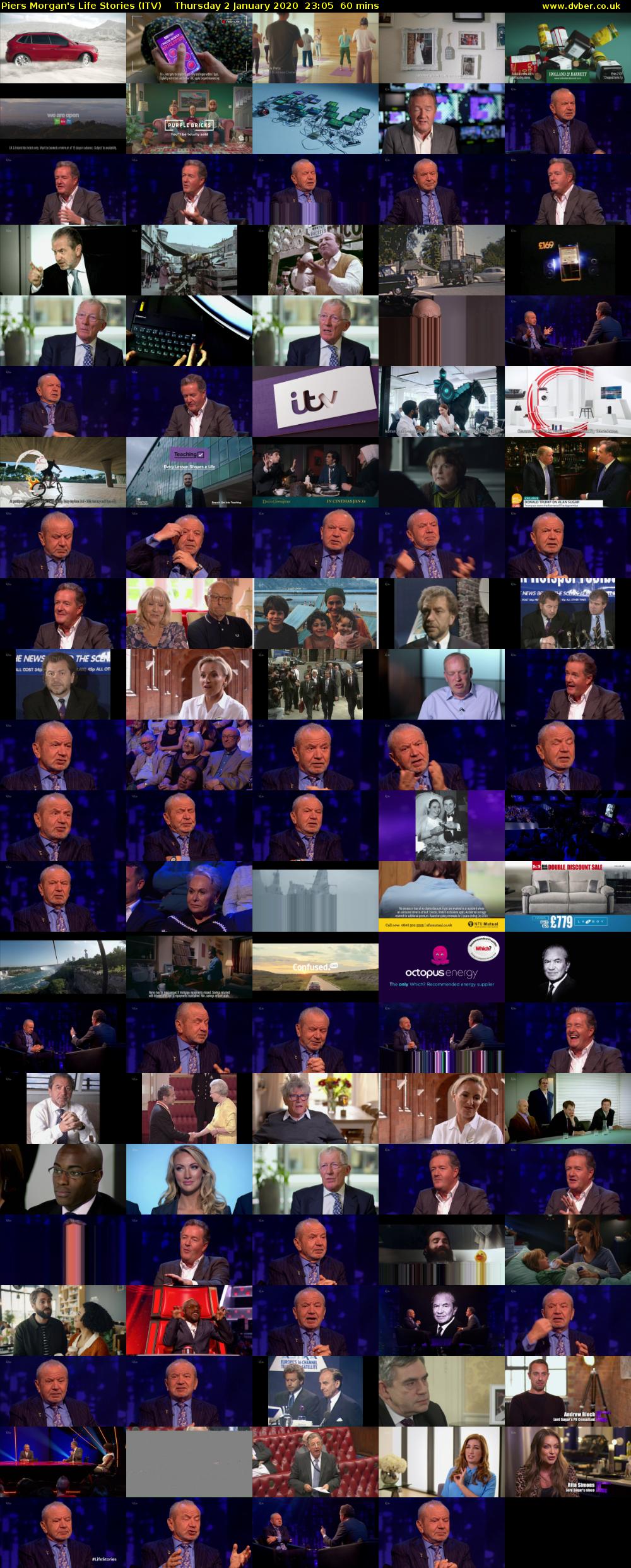 Piers Morgan's Life Stories (ITV) Thursday 2 January 2020 23:05 - 00:05