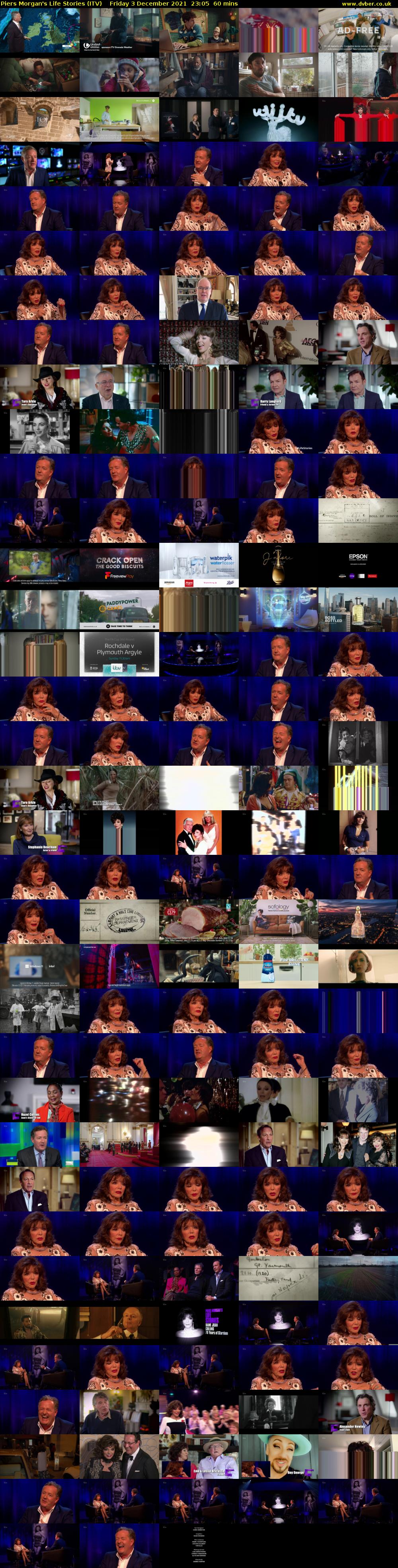 Piers Morgan's Life Stories (ITV) Friday 3 December 2021 23:05 - 00:05