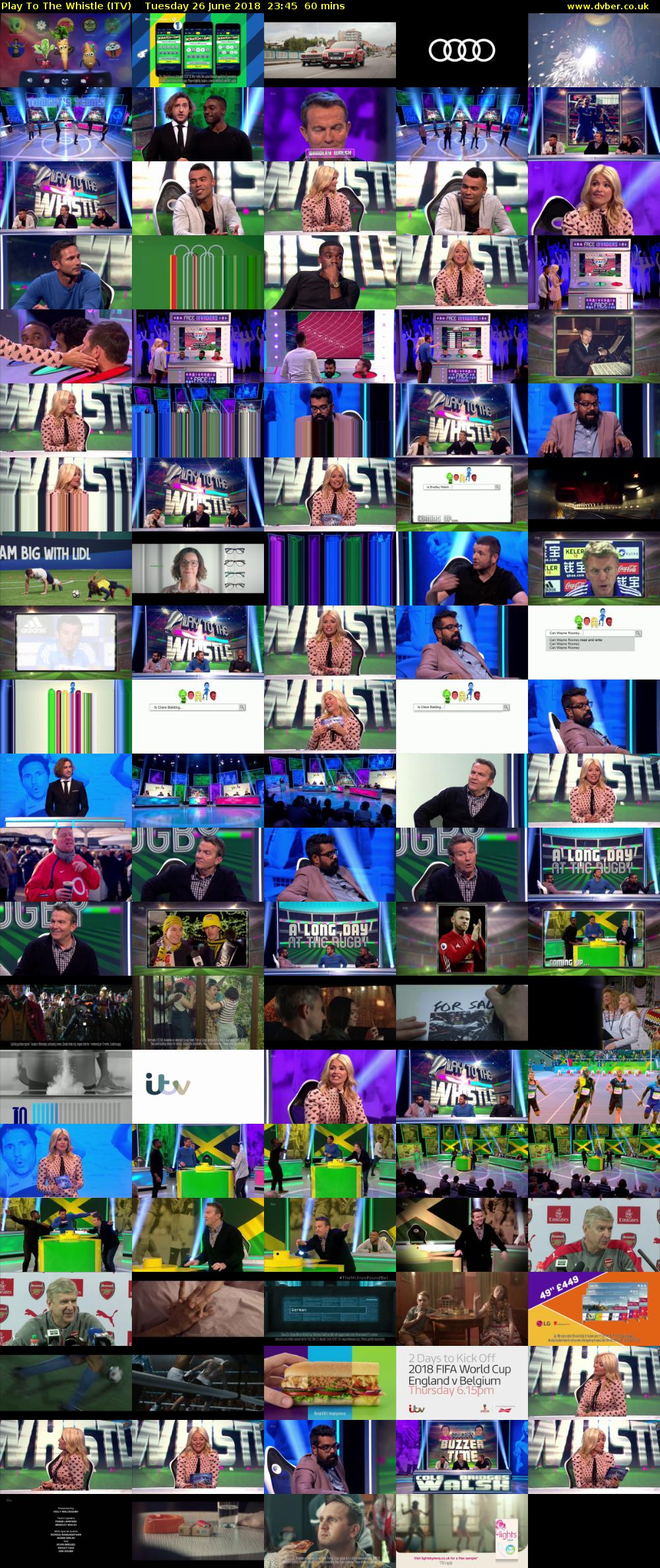 Play To The Whistle (ITV) Tuesday 26 June 2018 23:45 - 00:45