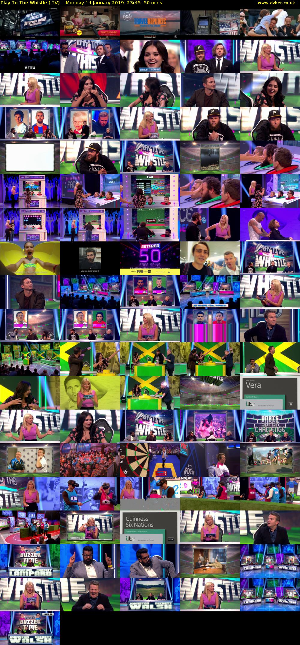 Play To The Whistle (ITV) Monday 14 January 2019 23:45 - 00:35