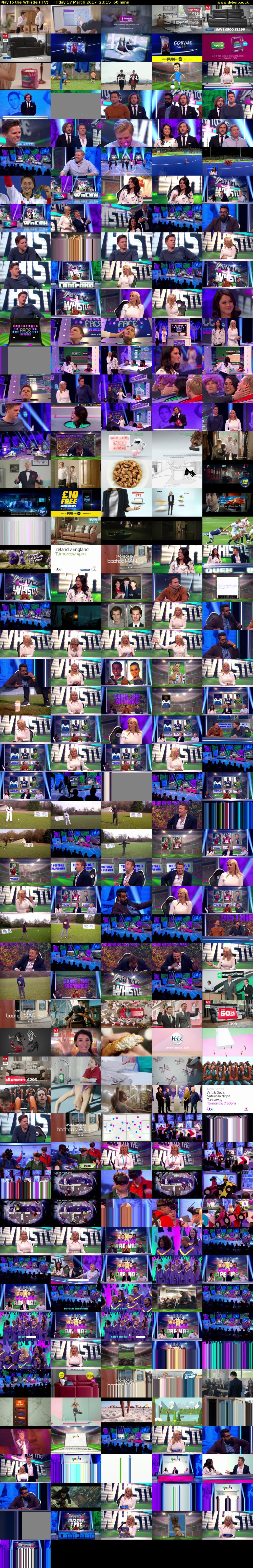 Play to the Whistle (ITV) Friday 17 March 2017 23:15 - 00:15