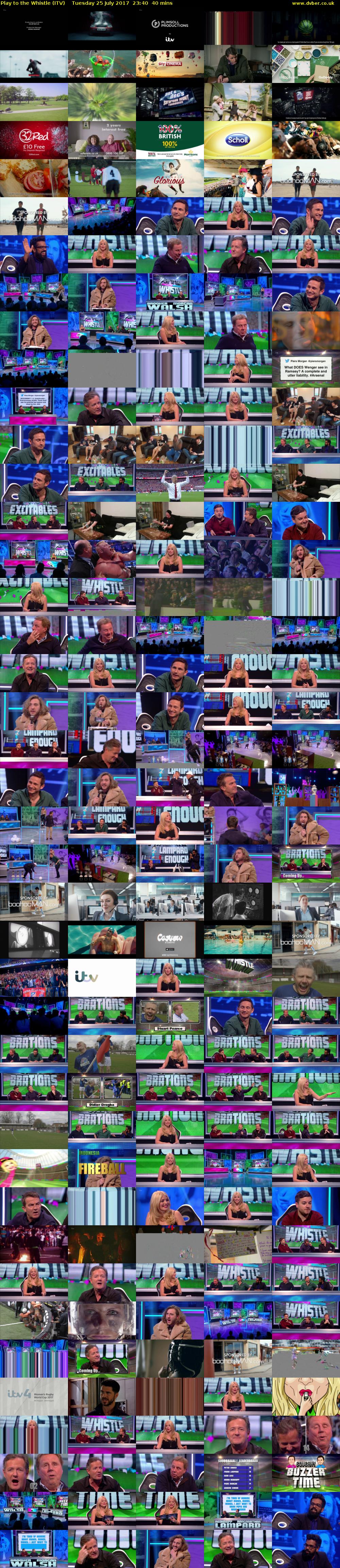 Play to the Whistle (ITV) Tuesday 25 July 2017 23:40 - 00:20