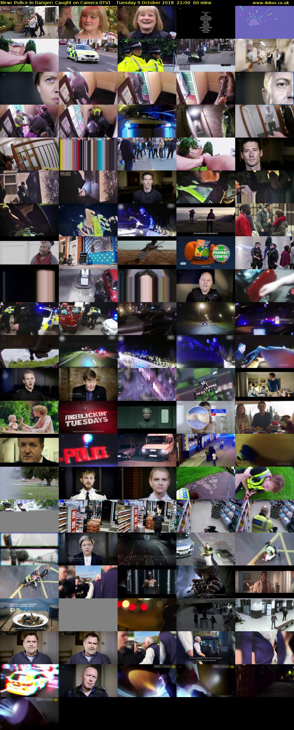 Police in Danger: Caught on Camera (ITV) Tuesday 9 October 2018 21:00 - 22:00