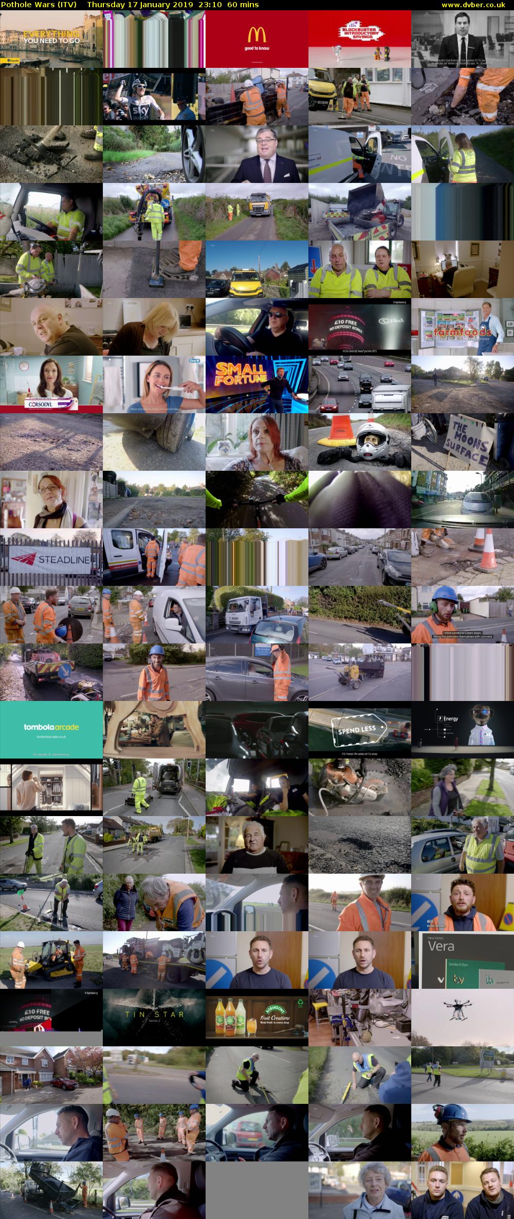 Pothole Wars (ITV) Thursday 17 January 2019 23:10 - 00:10